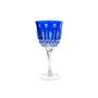 Imagem de Taça vinho branco em cristal Strauss Overlay 225.069 330ml azul escuro