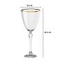 Imagem de Taça Vinho Tinto Cristal Fio Dourado Haus Elegance 350ml