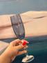 Imagem de Tacas de champanhe de cristal banquet azul 200ml