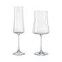 Imagem de Taças De Cristal Bohemia Para Champanhe e Vinho Xtra 12 Peças