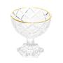 Imagem de Taças de Sobremesa em Vidro Diamond Fio de Ouro 170mL - Lyor