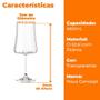 Imagem de Taças de Vinho e Água Cristal 460ml Com Titânio Pleasure 6 peças - Haus Concept 56413/101-6