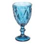 Imagem de Taças Diamante Copos Vidro Azul 300ml - 18Un