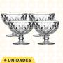 Imagem de Taças P/Sobremesa Moderna 335mL Transparente Diamante - 4 un