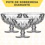 Imagem de Taças P/Sobremesa Moderna 335mL Transparente Diamante - 4 un