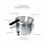 Imagem de Tacho Fritador a Gas 3 Litros Inox Zepper ZP03G