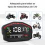 Imagem de Tacômetro Digital Universal para Motocicleta - Medidor de Combustível, Óleo e Velocímetro