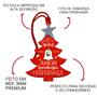 Imagem de Tag para Árvore de Natal Enfeite Pinheirinho Vermelho com Guizo 13,5x10cm MDF - Wp Connect