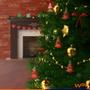 Imagem de Tag para Árvore de Natal Enfeite Pinheirinho Vermelho com Guizo 13,5x10cm MDF - Wp Connect
