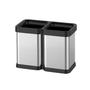 Imagem de Takywep Lixeira Dupla de Aço Inox 40L com Compartimento para Reciclagem