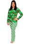 Imagem de Tal Mãe Tal Pet Pijama Feminino Longo e Roupa Pet Natal HoHo Green