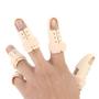 Imagem de Tala para Dedos Proteção Fraturas Dor Lesão Ajustável Bege