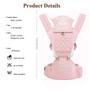 Imagem de TALENBEEN Baby Carrier com hip seat baby wrap carrier All Season Multifunctional Baby Carrier Newborn to Toddler Baby Doll Carrier Front and Back for Men and Girls (Pink)