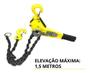 Imagem de Talha Manual 0,75 Tonelada Alavanca Com Corrente 1,5 Metros