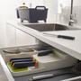 Imagem de Talheres bandeja de armazenamento profissional alimentos slicer caixa cozinha gadget segurando organizador ferramentas d