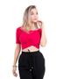 Imagem de Talitha Top De Ribana Com Transpasse Frontal Pink