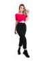 Imagem de Talitha Top De Ribana Com Transpasse Frontal Pink