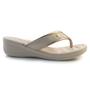 Imagem de Tamanco Anabela Feminina Comfortflex Off White 24-88301