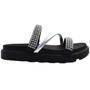 Imagem de Tamanco Papete Feminino Casual Dia a Dia Flatform com Strass Vizzano 6459.133