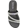 Imagem de Tamanco Rasteira Beira Rio Napa Cristal Tira Strass Feminino