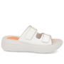 Imagem de Tamanco Salto Plataforma Couro Verniz Off-White Fivela