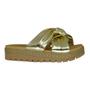 Imagem de Tamanco Via Bella Flatform Dourado