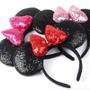 Imagem de Tamanho Grande Minnie Mouse Lantejoulas Arco Bandana Para Mulheres Meninas Festa Festival Disney