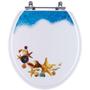 Tampa de Vaso Decorado Fundo do Mar Targa para bacia Deca Universal - Pontto Lavabo Imagem de Tampa de Vaso Decorado Fundo do Mar Targa para bacia Deca Universal
