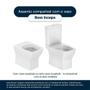 Tampa de Vaso MDF Com Amortecedor Boss Matte Black para Bacia Incepa com Ferragem Dourada - Pontto Lavabo Imagem de Tampa de Vaso MDF Com Amortecedor Boss Matte Black para Bacia Incepa com Ferragem Dourada