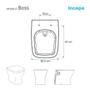 Tampa de Vaso MDF Com Amortecedor Boss Onix (Preto Fosco) para Bacia Incepa com Ferragem Dourada - Pontto Lavabo Imagem de Tampa de Vaso MDF Com Amortecedor Boss Onix (Preto Fosco) para Bacia Incepa com Ferragem Dourada