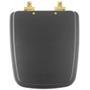 Tampa de Vaso MDF Com Amortecedor Boss Onix (Preto Fosco) para Bacia Incepa com Ferragem Dourada - Pontto Lavabo Imagem de Tampa de Vaso MDF Com Amortecedor Boss Onix (Preto Fosco) para Bacia Incepa com Ferragem Dourada