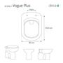 Tampa de Vaso MDF Com Amortecedor Vogue Plus Branco para bacia Deca com Ferragem Dourada - Pontto Lavabo Imagem de Tampa de Vaso MDF Com Amortecedor Vogue Plus Branco para bacia Deca com Ferragem Dourada