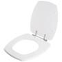 Tampa de Vaso Poliéster Hawaii Branco para bacia Mondialle - Pontto Lavabo Imagem de Tampa de Vaso Poliéster Hawaii Branco para bacia Mondialle