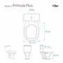 Imagem de Tampa de Vaso Poliéster Primula Branco para bacia Fiori 1.6gpf 6lpf