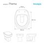 Tampa de Vaso Poliester Thema Branco para bacia Incepa Com Ferragem Dourada - Pontto Lavabo Imagem de Tampa de Vaso Poliester Thema Branco para bacia Incepa Com Ferragem Dourada