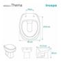 Imagem de tampa de vaso sanitário thema, assento sanitario almofadado, tampa privada, assento para vaso sanitario