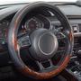 Imagem de Tampa de volante Xizopucy Wood Grain Black Microfiber