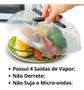 Imagem de Tampa Magnética Forno Protetora De Alimentos Para Microondas Bpa Free Protetor Pratos
