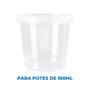 Imagem de Tampa Para Pote 100ml Transparente Altacoppo C/ 50 Unidades