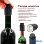 Imagem de Tampa Seladora A Vácuo Garrafa Vinho Espumante Fechamento Hermético Bebidas Profissional Manual Vedação Preservação