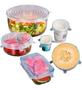 Imagem de Tampas De Silicone Flexíveis Reutilizáveis - Kit 6 Unid - Western