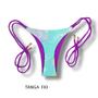 Imagem de Tanga Cora Tie Dye com Uva  Biquíni Estampado Fio Dental com Laço para Amarrar  Dupla Face Reversível