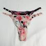 Imagem de Tanga Listrada Respirável Modeladora Feminina Macia Elástica Versátil Calcinha Sexy Roupa Íntima Com