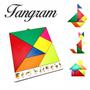 Imagem de Tangram Jogo Madeira Brinquedo Educativo Escolar Pedagógico