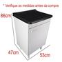 Imagem de Tanque de Lavanderia Plástico 34L Com Gabinete MDF 53cm