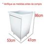 Imagem de Tanque de Lavanderia Plástico 34L Com Gabinete MDF 53cm