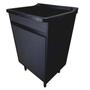 Imagem de Tanque de Lavanderia Plástico 34L Com Gabinete MDF Preto 53cm