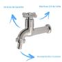 Imagem de Tanque inox 40x40x22cm square com torneira simples de parede
