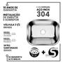 Imagem de Tanque Inox 50X40 - Sobrepor E Embutir + Válvula American Steel 304