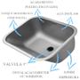 Imagem de Tanque Inox Docol 50x40x23cm Polido 32 Litros Lavanderia